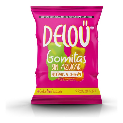 Gomitas Sin Azúcar (keto) Sabores Frutales Con Chile / 10 Pz