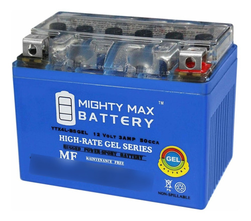 Bateria Mighty Max Ytx4l-bs Repuesto Para Gato Artico