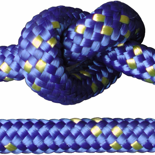 Cuerda Soga Cabo 6.mm Polipropileno Fuerte - Rollo X 100.m - Material Virgen De Alta Tenacidad Trenzado Diamante