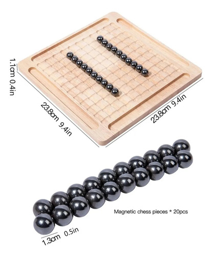 Juego De Ajedrez Magnético Con Tablero De Madera Para Niños