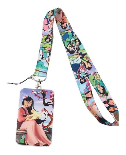 Lanyard Mulan - Cinta Colgante + Portacredencial Carlitos 