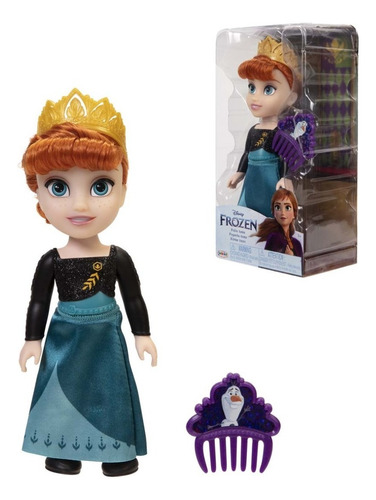 Disney Frozen2 Anna Reina Muñeca Serie Mini Petite De 15 Cms