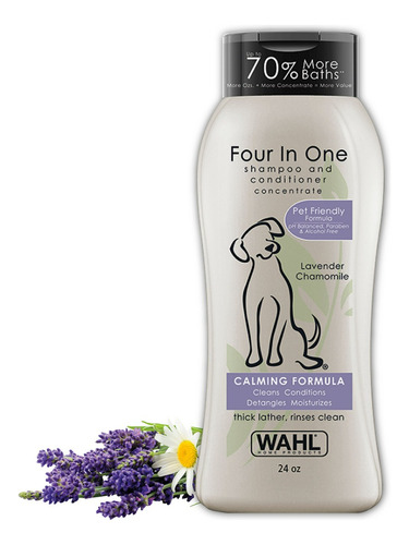 Wahl Shampoo Para Mascotas Perro Fragancia Manzanilla Lavanda