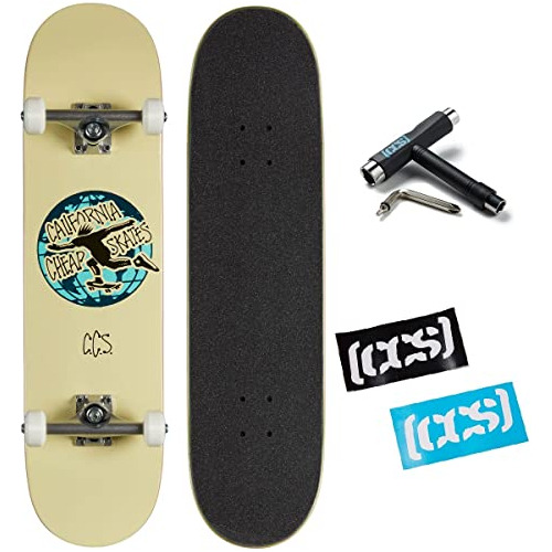 [ccs] Globe Skateboard Complete Cream 8.50  - Maple Wood - G