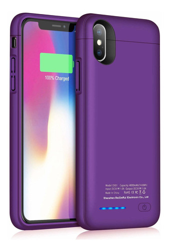 Bateria Case For iPhone XS 4000mah Portable Protective Para