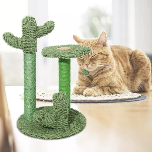 Cactus Cat Scratcher Tower Com Play Ball E Cama Premium