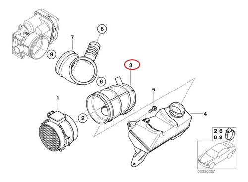 Manguera De Sensor Maf Bmw 525 528 Z3 1999-2003
