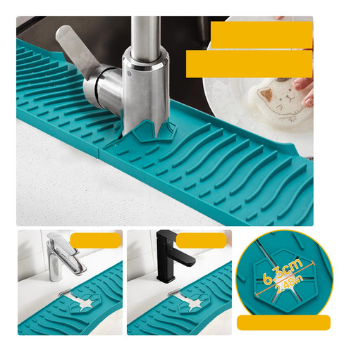 Alfombrilla De Silicona Para Grifo De Fregadero, Protector