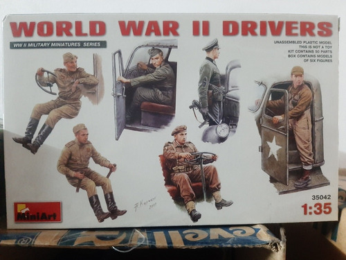 Miniart 35042 World War Ii Drivers Militaria Escala 1/35