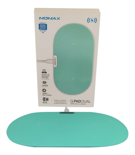 Imagen 3 de 5 de Cargador Momax Ud10 De Contacto Inalámbrico Q.pad Blanco
