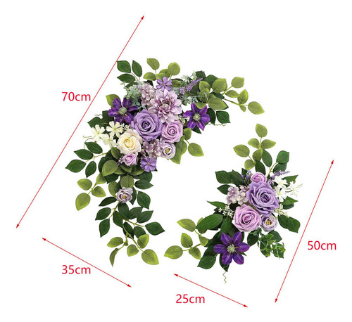 2x Conjunto De Flores De Arco De Boda Arco De Boda Arreglos