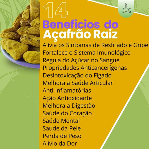 Chá De Açafrão Raiz-legítimo Curcuma Longa Linn 30g