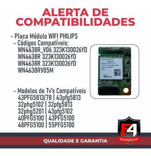 Placa Wi-fi Para Tv Aoc 32s5295/78g Original