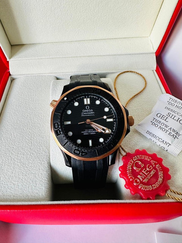 Reloj Pulsera Omega Seamaster Caucho Negro Negro Negro (Usado)