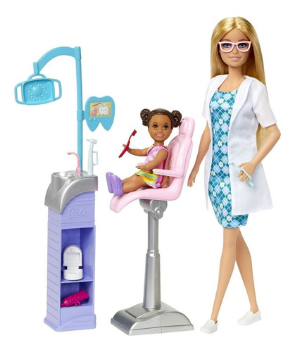 Barbie Dentista Con Paciente Original Importada
