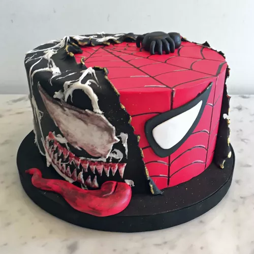 Tortas Decoradas Para Cumpleaños Venom, Spiderman | MercadoLibre