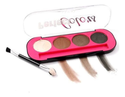 Sombra Para Sobrancelhas Perfectcolors Vivai Cor Multicolor