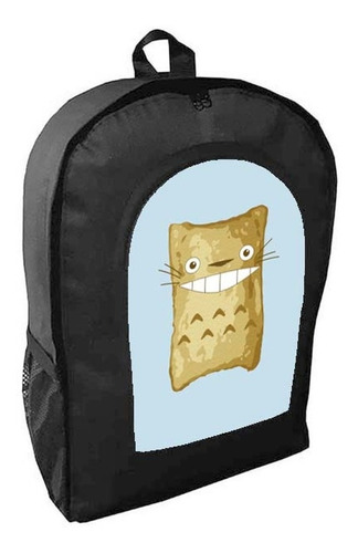 Mochila Negra Totoro Adulto / Escolar J1