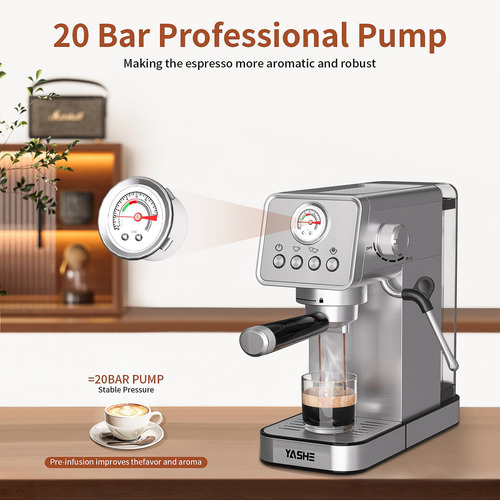 Cafetera Espresso 1350 W Con Espumador De Leche 1.1 L