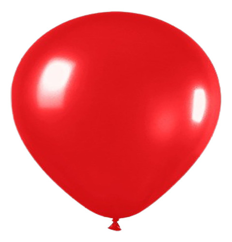 Globo Rojo Perlado R12 De Latex X50und