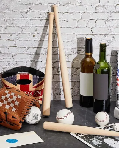 Marsui Mini Bate De Béisbol De 18 Pulgadas, Bates De Madera