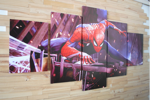 Cuadros Polipticos De 150x80 Spiderman Bastidor De Madera