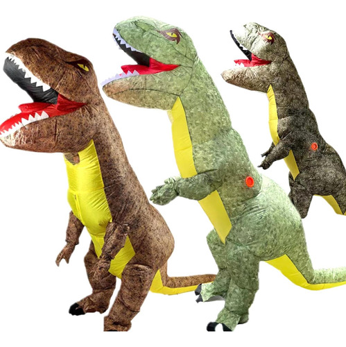 Disfraz De Dinosaurio Inflable, Traje De Aire Soplado, Mono,