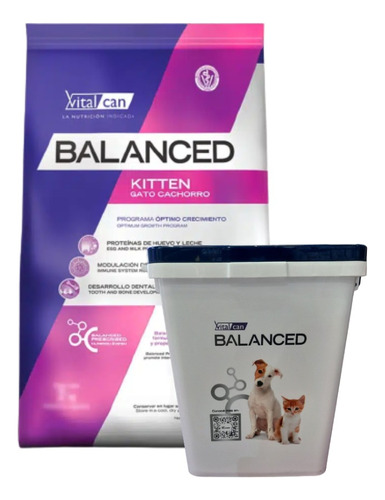 Alimento Vitalcan Balanced Gato Gatito Kitten 2kg + Regalo!
