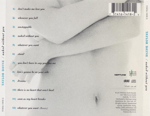 Cd Naked Without You (taylor Dayne) Estándar