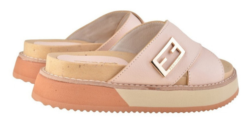Zuecos Sandalias Ojotas De Mujer De Cuero Melk - Ferraro
