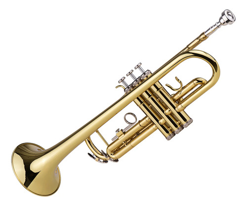 Trompete Slade Em Sib Dourado Laqueado Com Estojo De Luxo