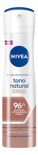 Desodorante Aclarante Nivea Clinical Tono Natural 150 Ml Fragancia Neutro