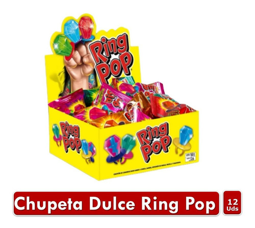 Anillos Dulces Ring Pop Caja X 12 Ud
