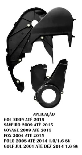Kit Capa Correia Dentada Voyage G5 G6 1.0 1.6 8v 2008 A 2016