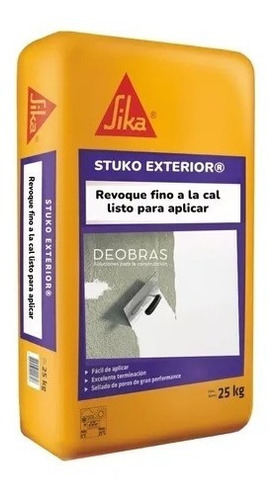 Mortero Revoque Exterior Sika Stuko X 25kg