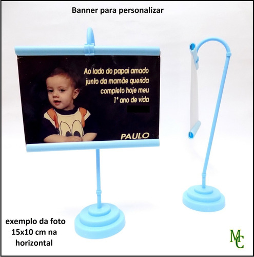 Mini Banner P/personalizar Perfil De 15 Cm 10un. Lançamento