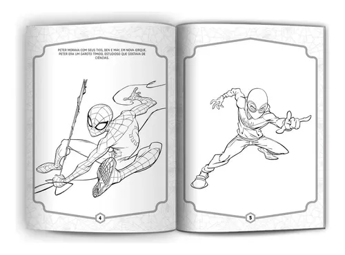 Livro - HOMEM-ARANHA LER E COLORIR COM LÁPIS - Livros de Literatura  Infantil - Magazine Luiza