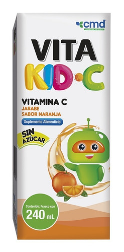 Vita Kid C Jarabe C/240 Ml / Vitamina C / Sin Azúcar Cmd