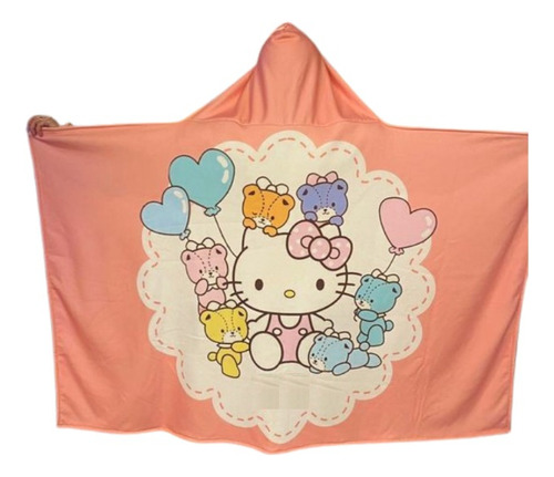 Hello Kitty - Manta/ Capa Con Capucha