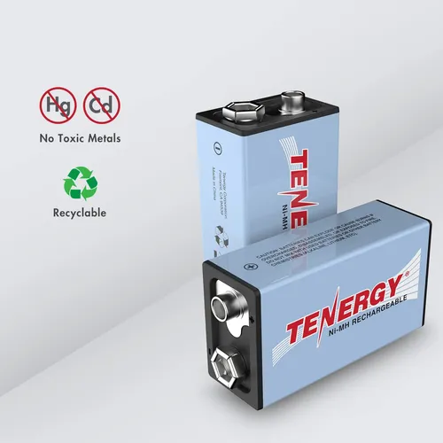 Tenergy Tn136 Smart 4 Bay 9v Cargador Con 4 Pack Tenergy 9v.