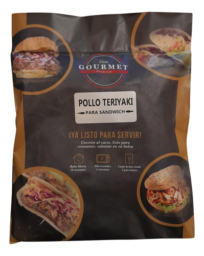 Pollo Teriyaki Al Vacio - Casa Gourmet - 400g