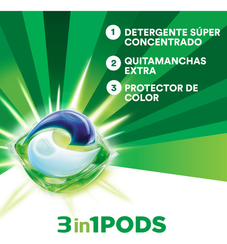 Detergente En Cápsulas Ariel Pods 3 En 1, 57 Unidades