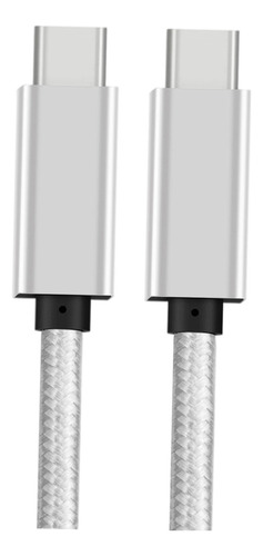 Cable Doble Trenzado De Nailon Tipo C A Tipo C Usb 3,1 Gen 2