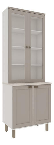 Cozinha Modulada Compacta 4 Peças Com Armário Aéreo 2 Wt