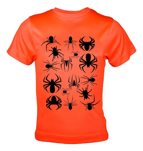 Polera Deportiva Poliéster Niños Diseño Halloween Insectos