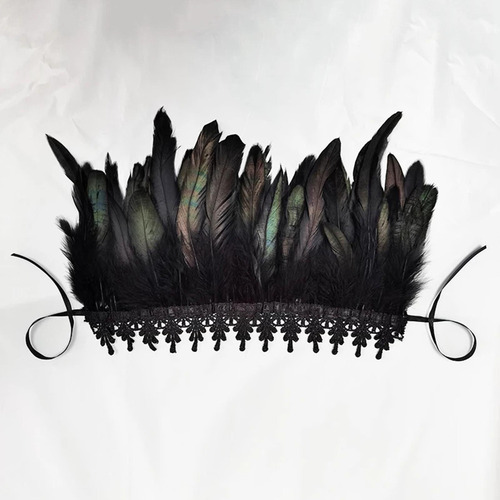 2 Gargantilla De Plumas Góticas, Capa Para El Hombro, Chal