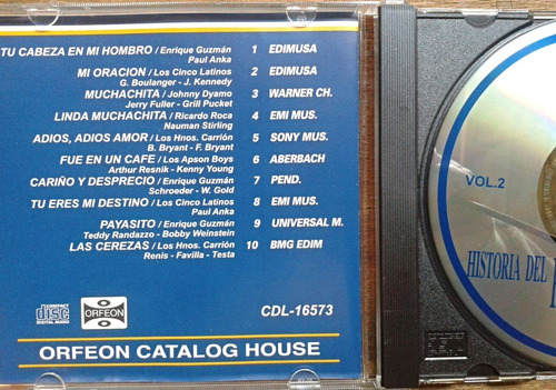 Historia Del Rock & Roll 3 Cd Hall Of The Fame Orfeon (Usado)