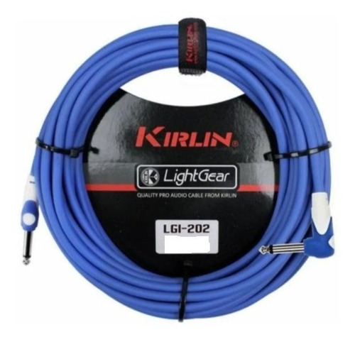 Imagen 1 de 1 de Cable Instrumento Estandar 6m Plug-plug Lgi-202 Azul