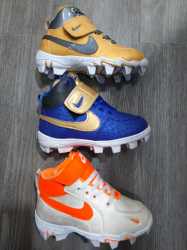 Zapatos Tacos Béisbol Para Niños De La Talla 27 A 45 