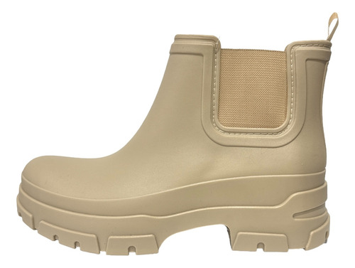 Bota De Lluvia Goma Mujer Moda Impermeables Plataforma